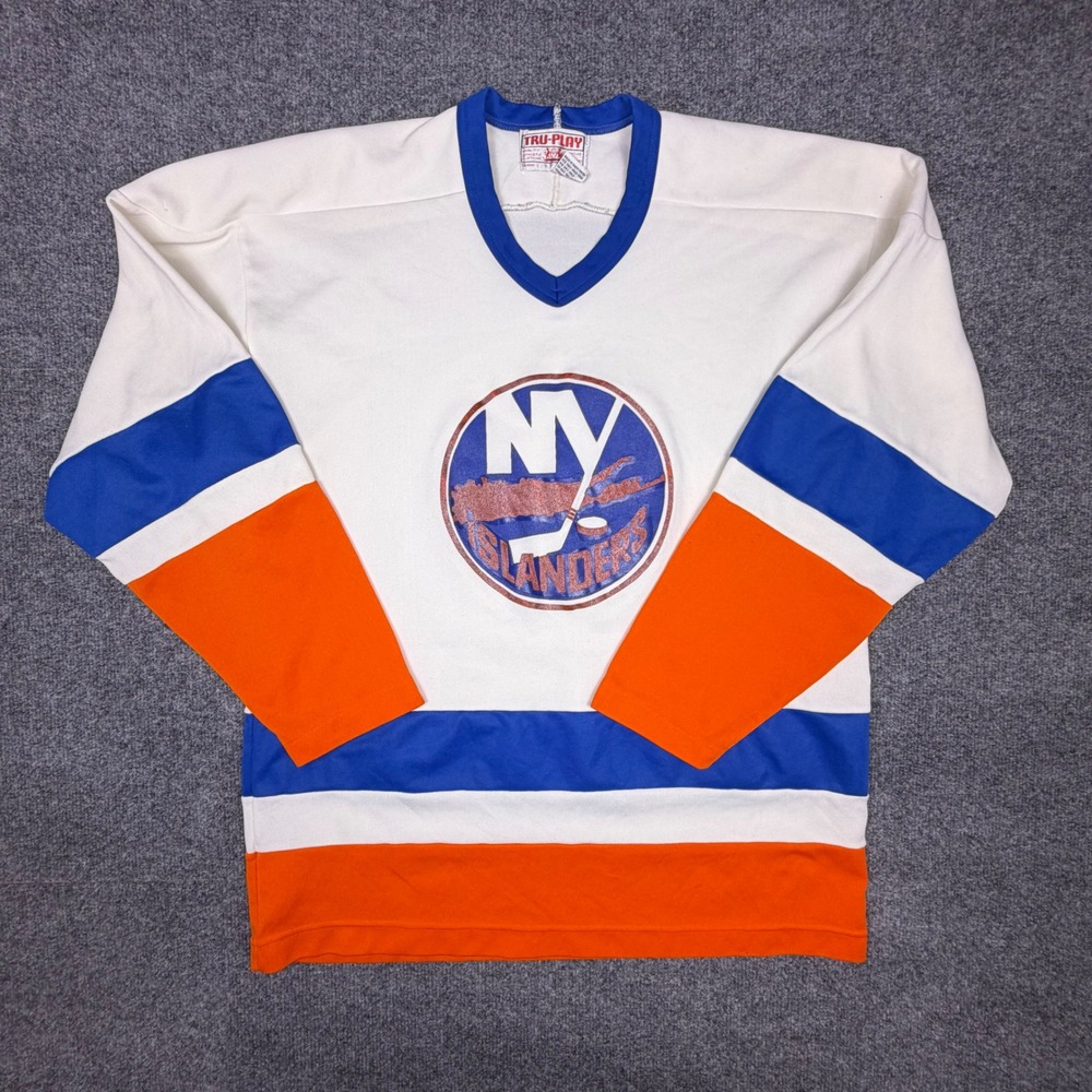 Vintage Tru-Play New York Islanders Hockey Jersey Mens XL 46 NHL Retro